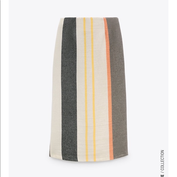 Zara striped skirt with fringes - Picture 6 of 15